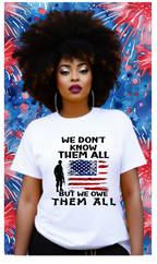 We Don't Know Them All, But we owe Them all