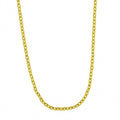 Stainless Steel Basic Necklace, Polished Finish, Gold Tone