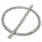 Stainless Steel  Set Necklace and Bracelet, Hugs and Kisses