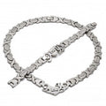 Stainless Steel Set Necklace and Bracelet, Hugs and Kisses and Love