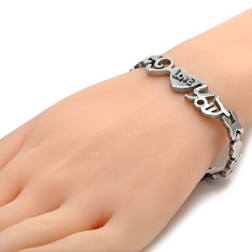 Stainless Steel  Set Necklace and Bracelet