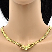 Stainless Steel  Set Necklace and Bracelet