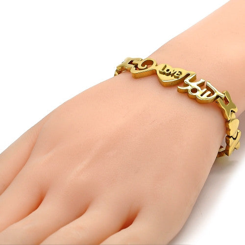 Stainless Steel  Set Necklace and Bracelet