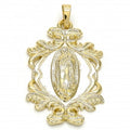 Gold Layered  Religious Pendant, Guadalupe