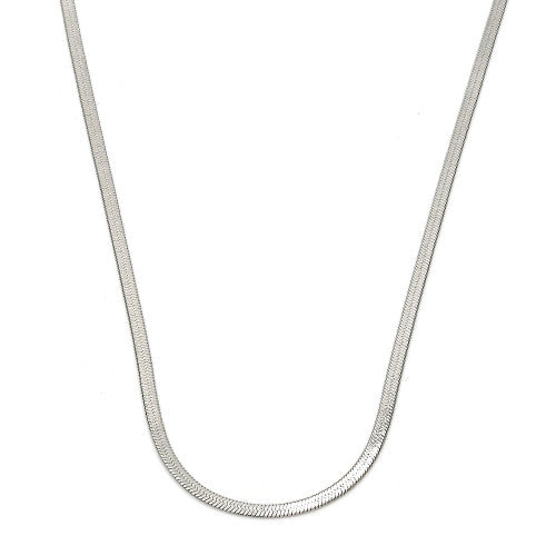 Stainless Steel Basic Necklace, Polished Finish, Steel Tone