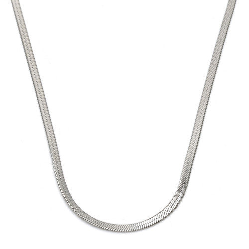 Stainless Steel  Basic Necklace, Polished Finish, Steel Tone