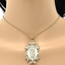 Gold Layered  Religious Pendant, Guadalupe