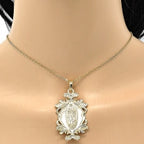 Gold Layered  Religious Pendant, Guadalupe