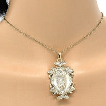 Gold Layered  Religious Pendant, Guadalupe