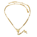 Gold Layered  Thin Rosary, Guadalupe and Crucifix