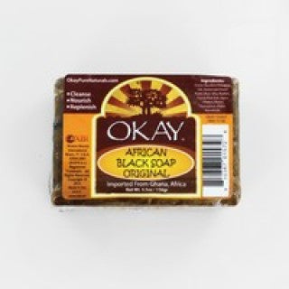 OKAY AFRICAN BLACK SOAP 156GRMS/ 5.5OZ