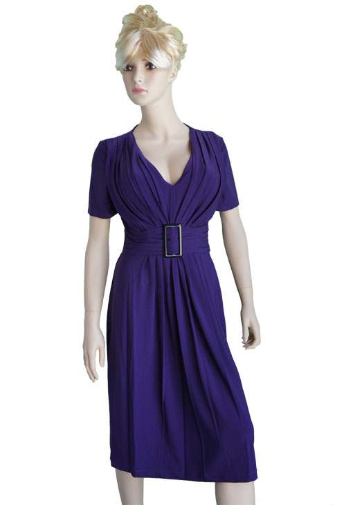Knit Dress with short sleeves,