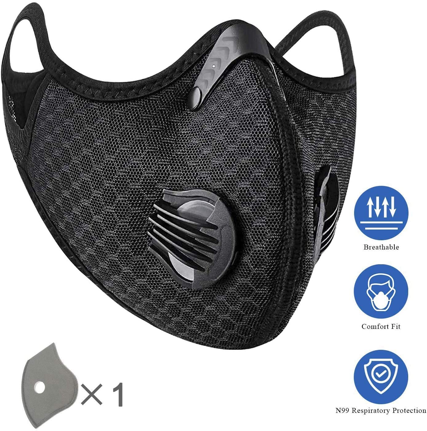 Face mask with valve