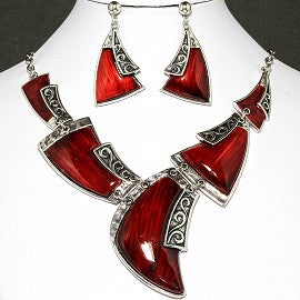 Tooth Red Silver