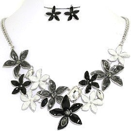 Necklace Earring Set Flower Star