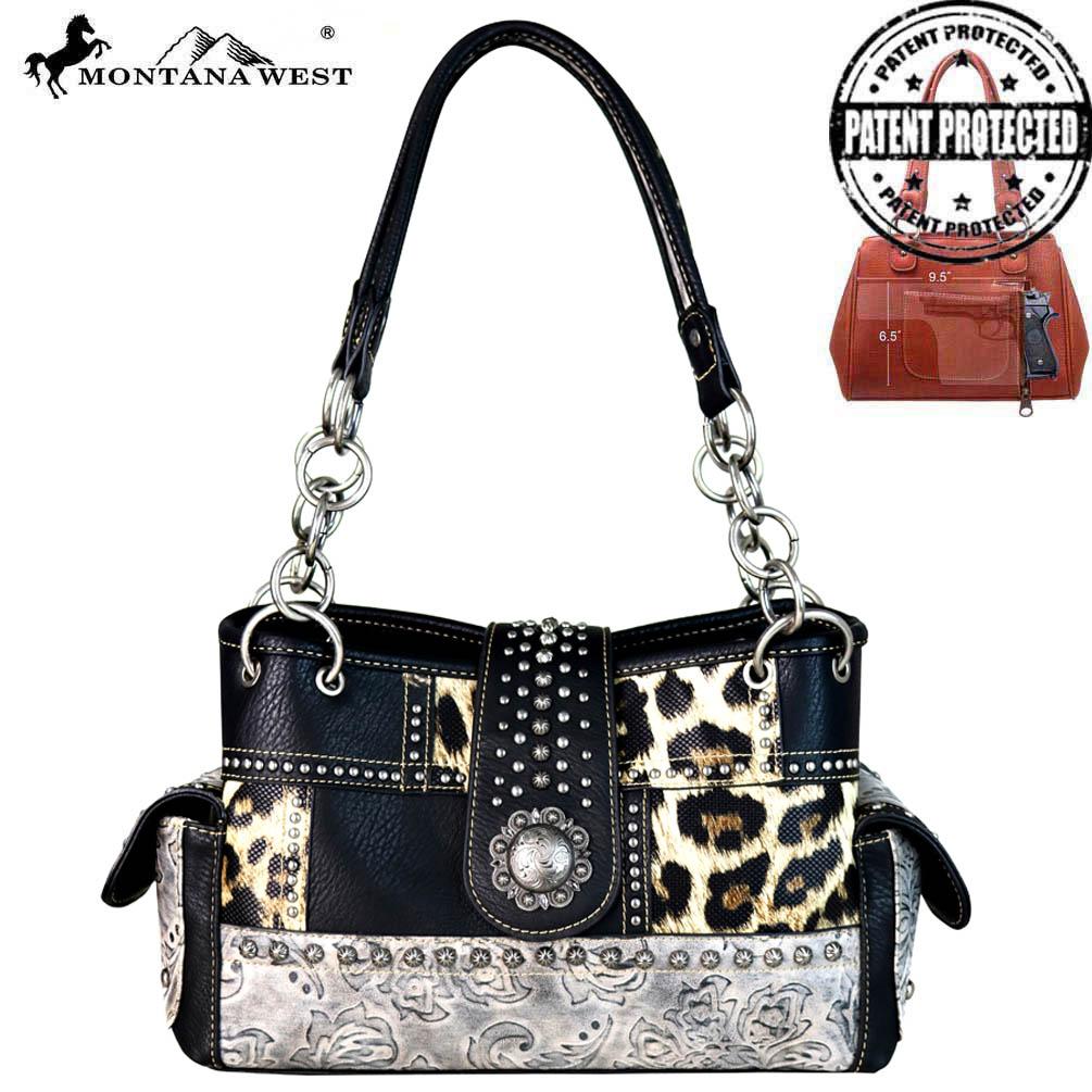 Montana West Safari/Concho Collection Concealed Carry Satchel