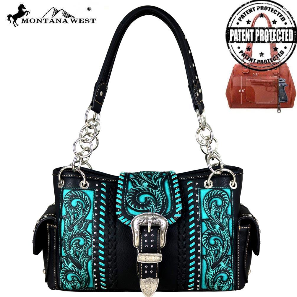 Montana West Buckle Collection Concealed Carry Satchel