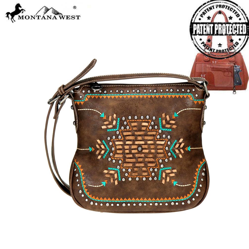 Montana West Aztec Collection Concealed Carry Crossbody Bag