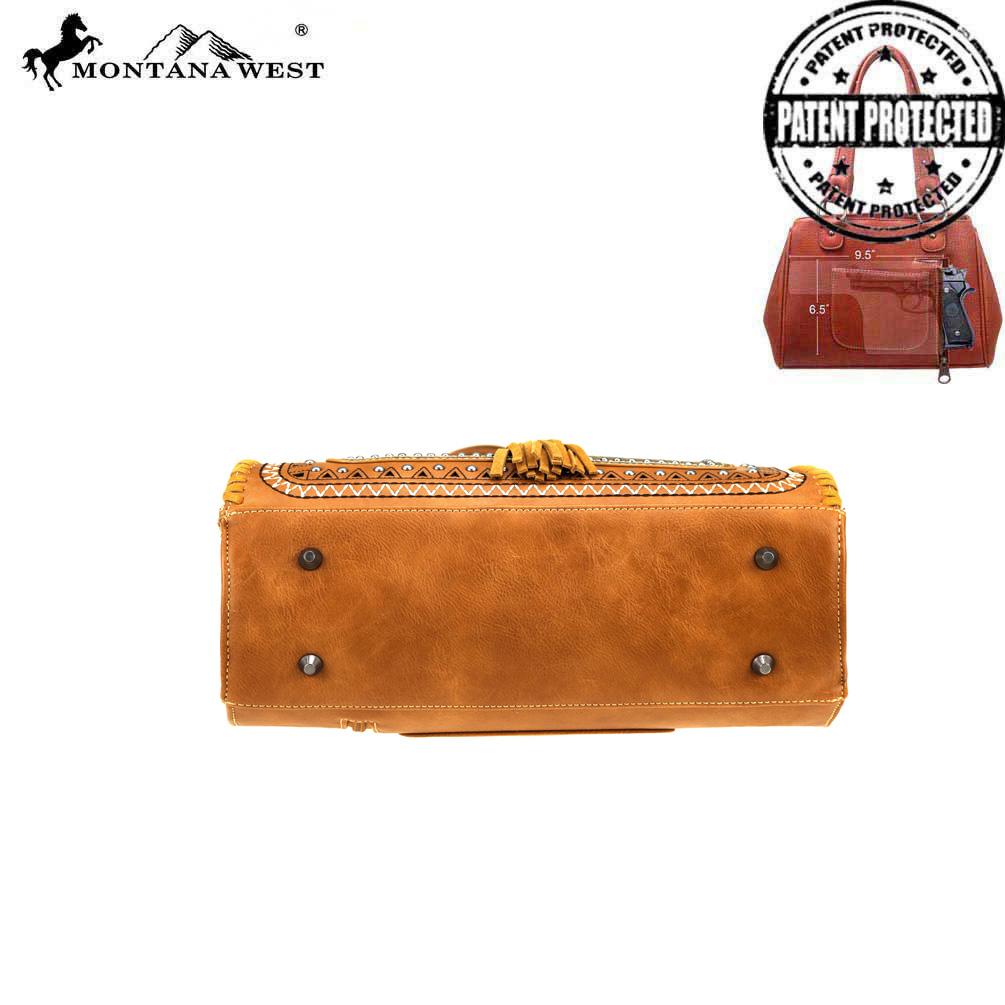 Montana West Tooled Collection Concealed Carry Tote