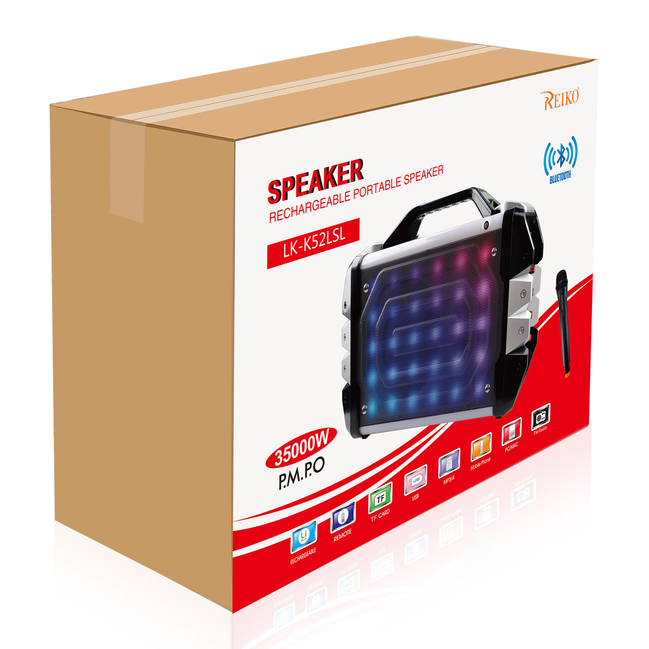 Universal Boombox Bluetooth Neon Colored Speaker In Silver