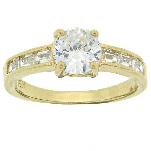 Single Gold Layered Wedding Ring