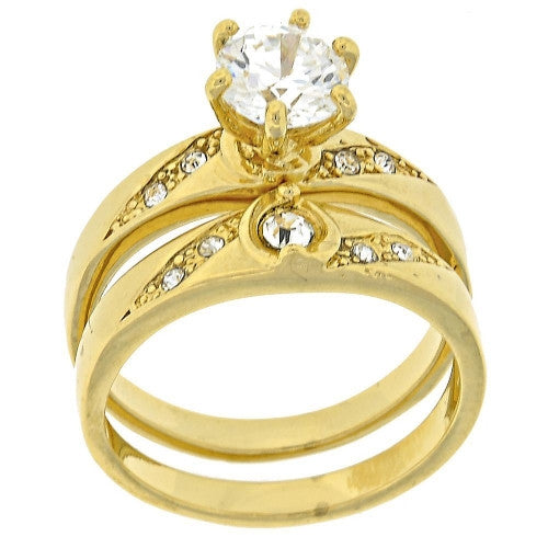 England Gold Layered Wedding Ring