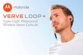 Motorola VerveLoop Water Resistant In-ear Headphone Wireless Bluetooth Earbuds