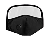 Face mask with valve and shield